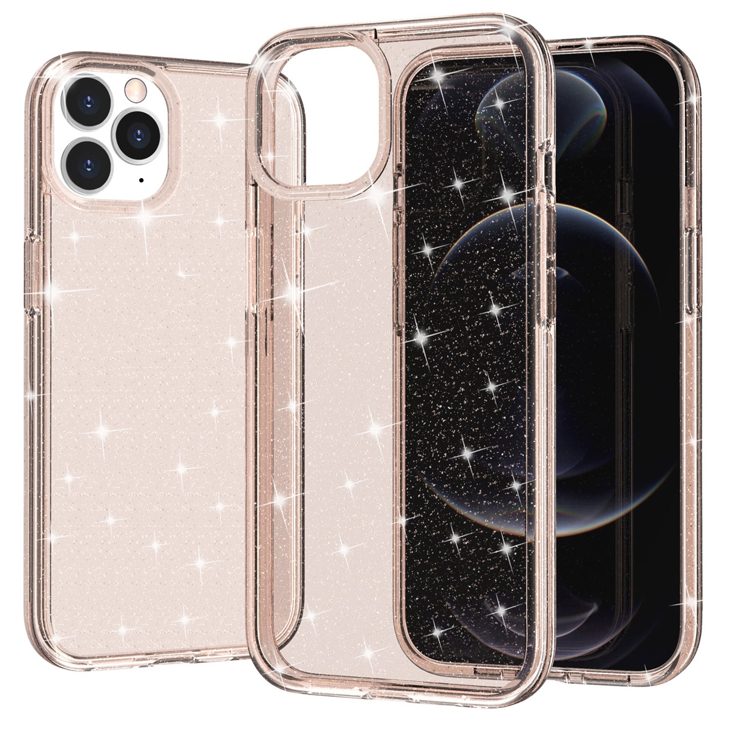 Shiny Transparency Phone Case for iPhone 12 Pro/12 (6.1") - Clear
