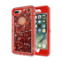Apple iPhone 8 / 7 Plus Transparent Floating Glitter Heavy Duty Case Compatible