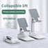 Mobile phone bracket folding and retractable