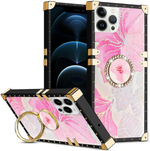 iPhone 13 Pro TPU Luxury Black Butterfly Case with Kickstand