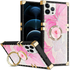 iPhone 13 Pro TPU Luxury Black Butterfly Case with Kickstand