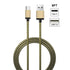 9FT Bling Bling Nylon Braided fast USB charger Cable for Type C