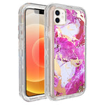 iPhone 12 /12Pro (6.1") Anti-Shock Durable Protective TPU Heavy Duty Marble Clear Case