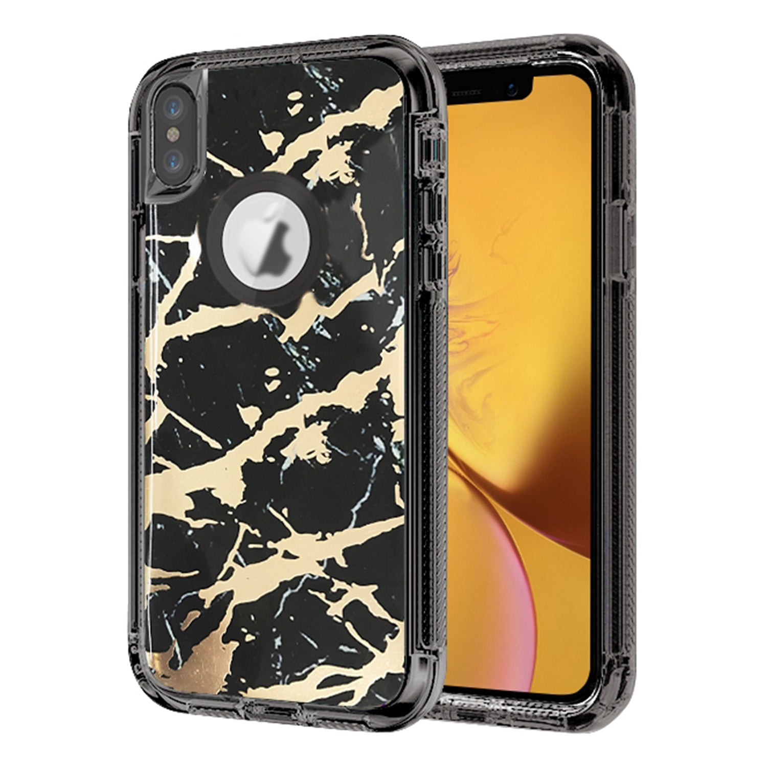 iPhone X/Xs Anti-Shock Durable Protective TPU Heavy Duty Marble Phone Case