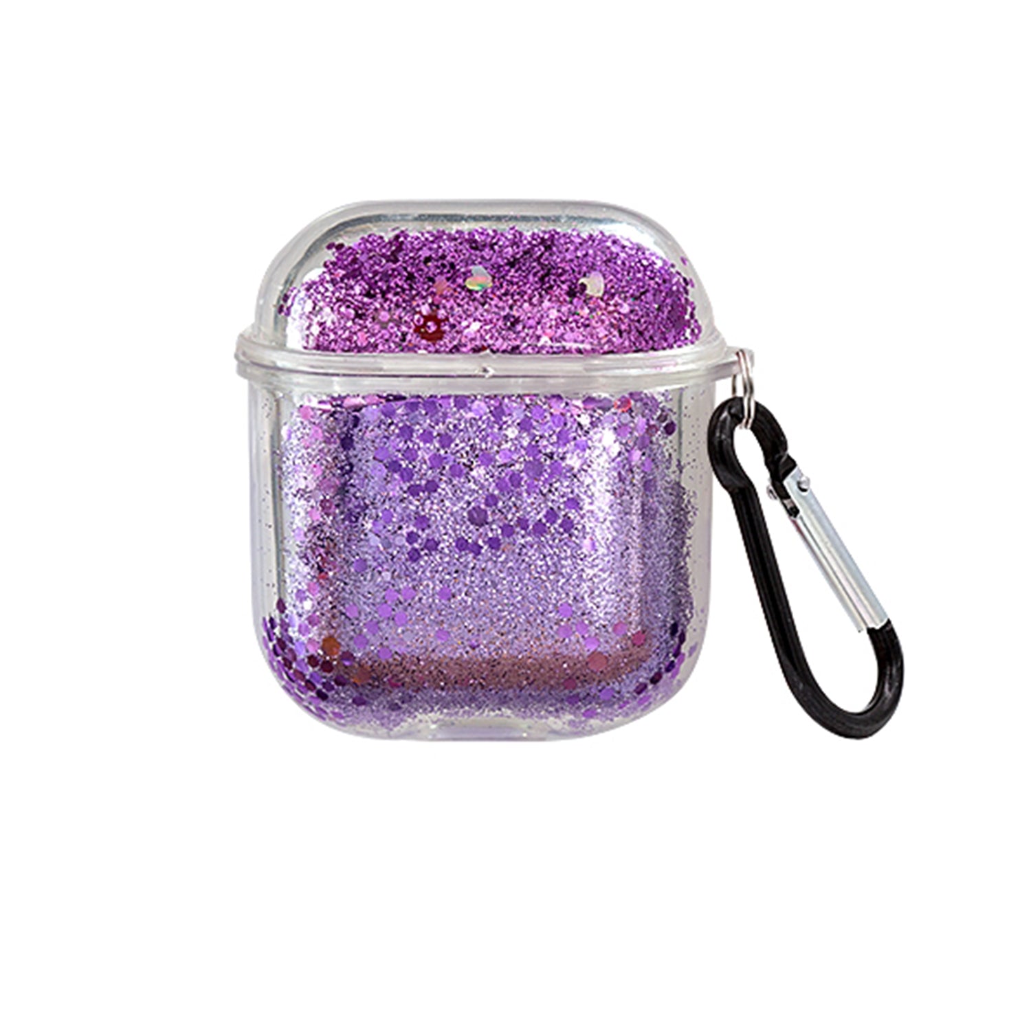Transparent Floating Glitter Protective Case with Keychain for Airpods