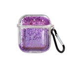 Transparent Floating Glitter Protective Case with Keychain for Airpods