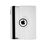 360 Degrees Rotating Leather Standing Case for iPad 4 - Hot Pink