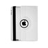 360 Degrees Rotating Leather Standing Case for iPad 4 - Hot Pink