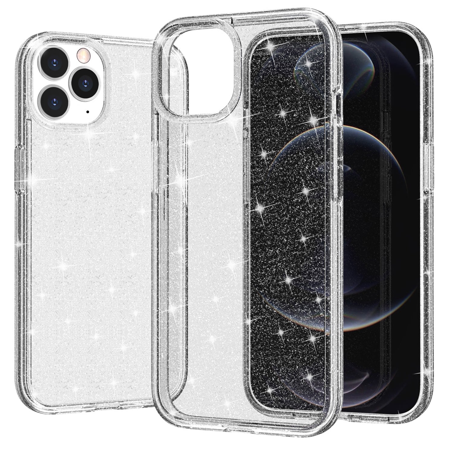 Shiny Transparency Phone Case for iPhone 12 Pro/12 (6.1") - Clear