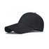 Baseball Cap Classic Adjustable Plain Hat Men Women Unisex- Black