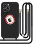 iPhone 12 Pro Soft silicone case fine hole logo hollowed out with adjustable hanging rope