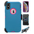 iPhone Xs Max(6.5") Full Protection Heavy Duty Case  with Kickstand Belt Clip