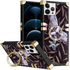 iPhone 13 Pro TPU Luxury Black Butterfly Case with Kickstand