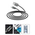 LED Visible Flowing Type C USB Fast Charging USB Cable- White