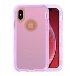 Transparent Full Protection Heavy Duty Case without Clip for Apple iPhone X/Xs