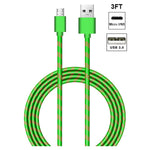 Woven Braided Cable for Samsung Products (3FT)