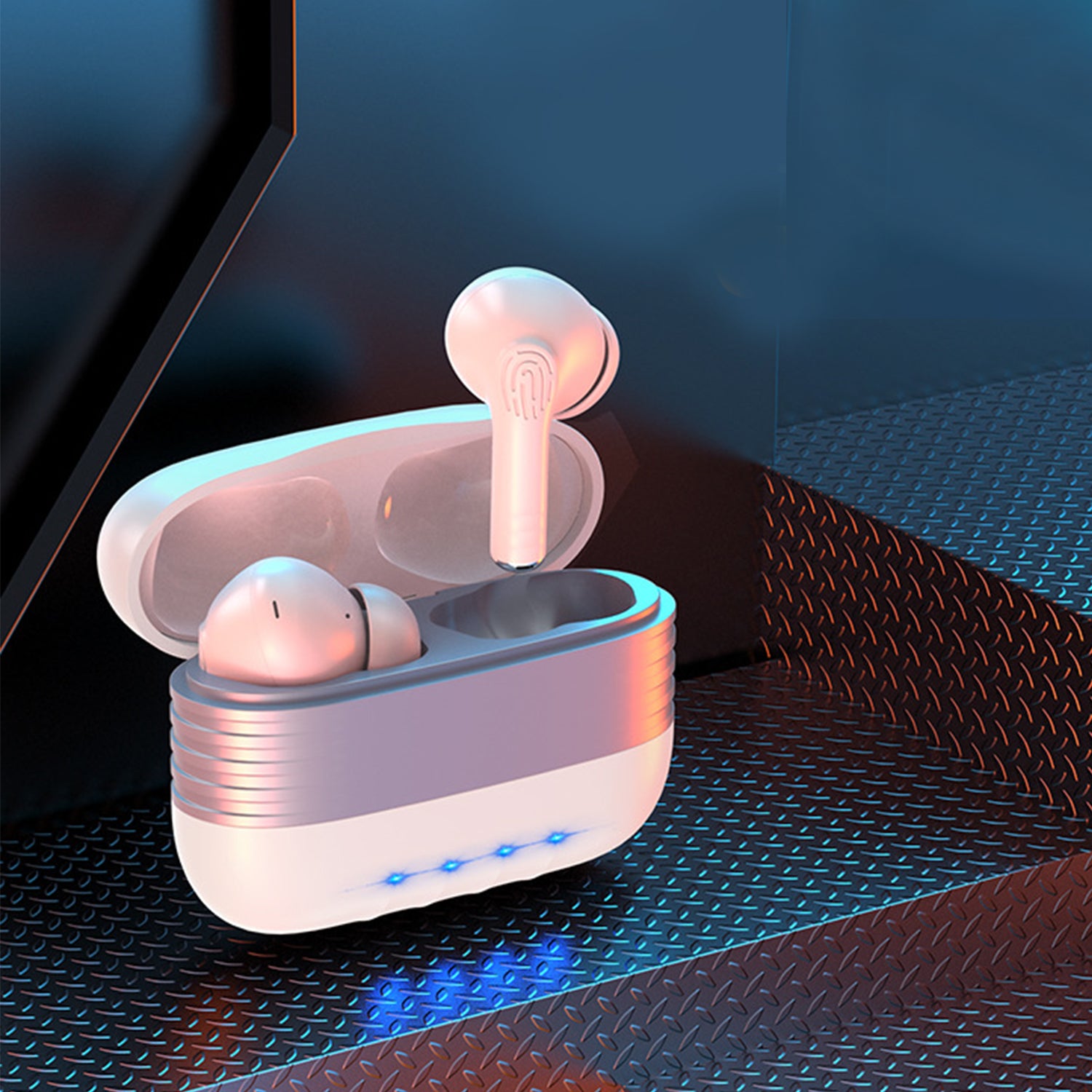 Fingerprint switch noise reduction headset