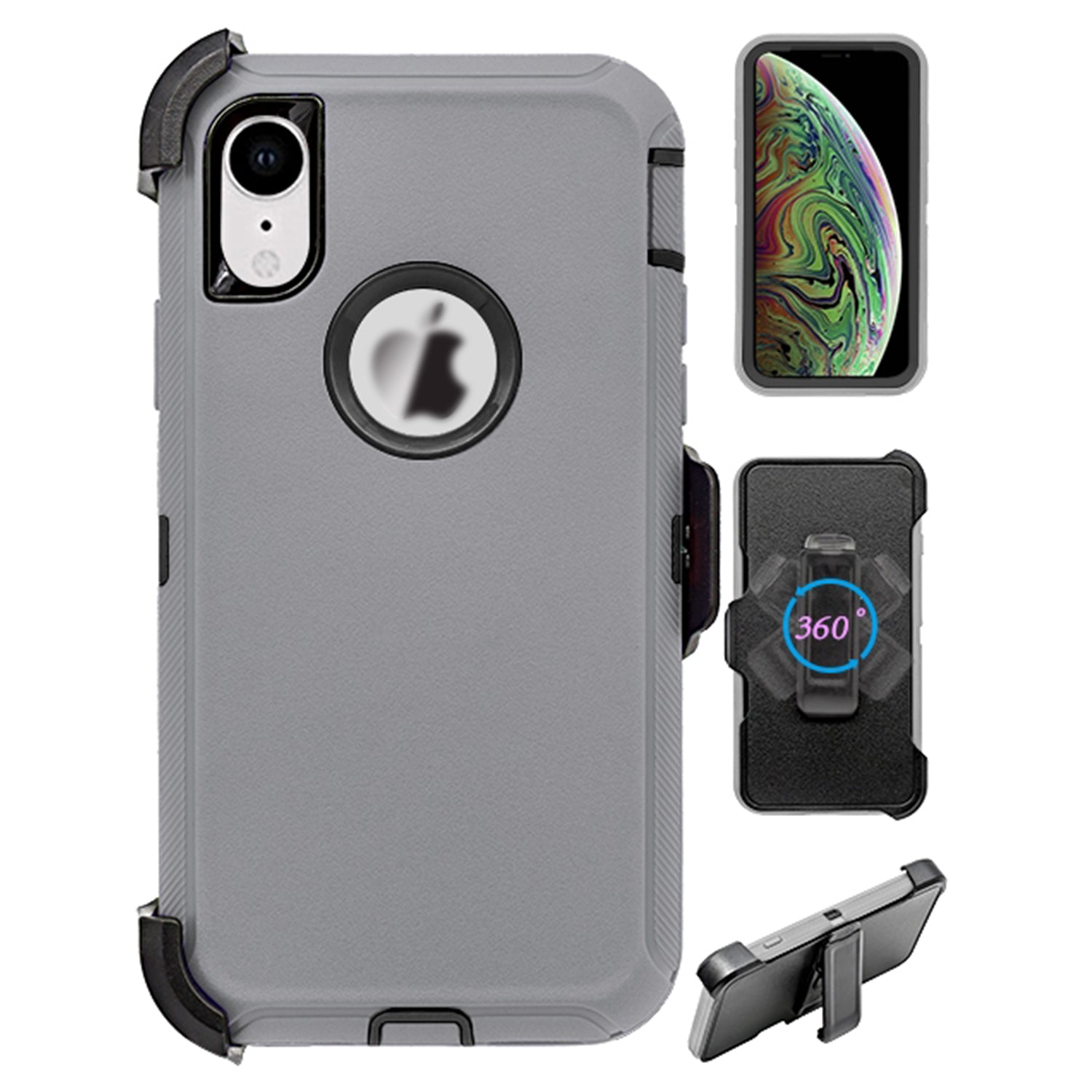 iPhone XR(6.1") Full Protection Heavy Duty Shockproof Case