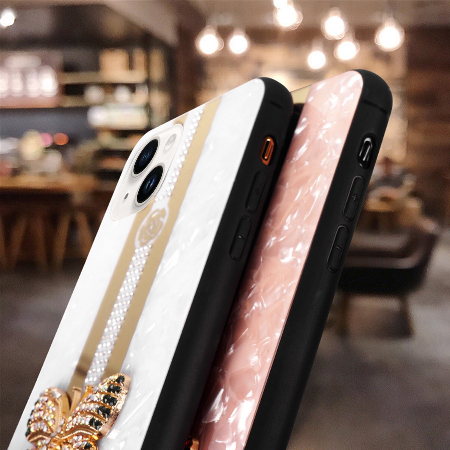 iPhone 14/13 Butterfly Bling Bling TPU Luxury Phone Case (6.1 ")