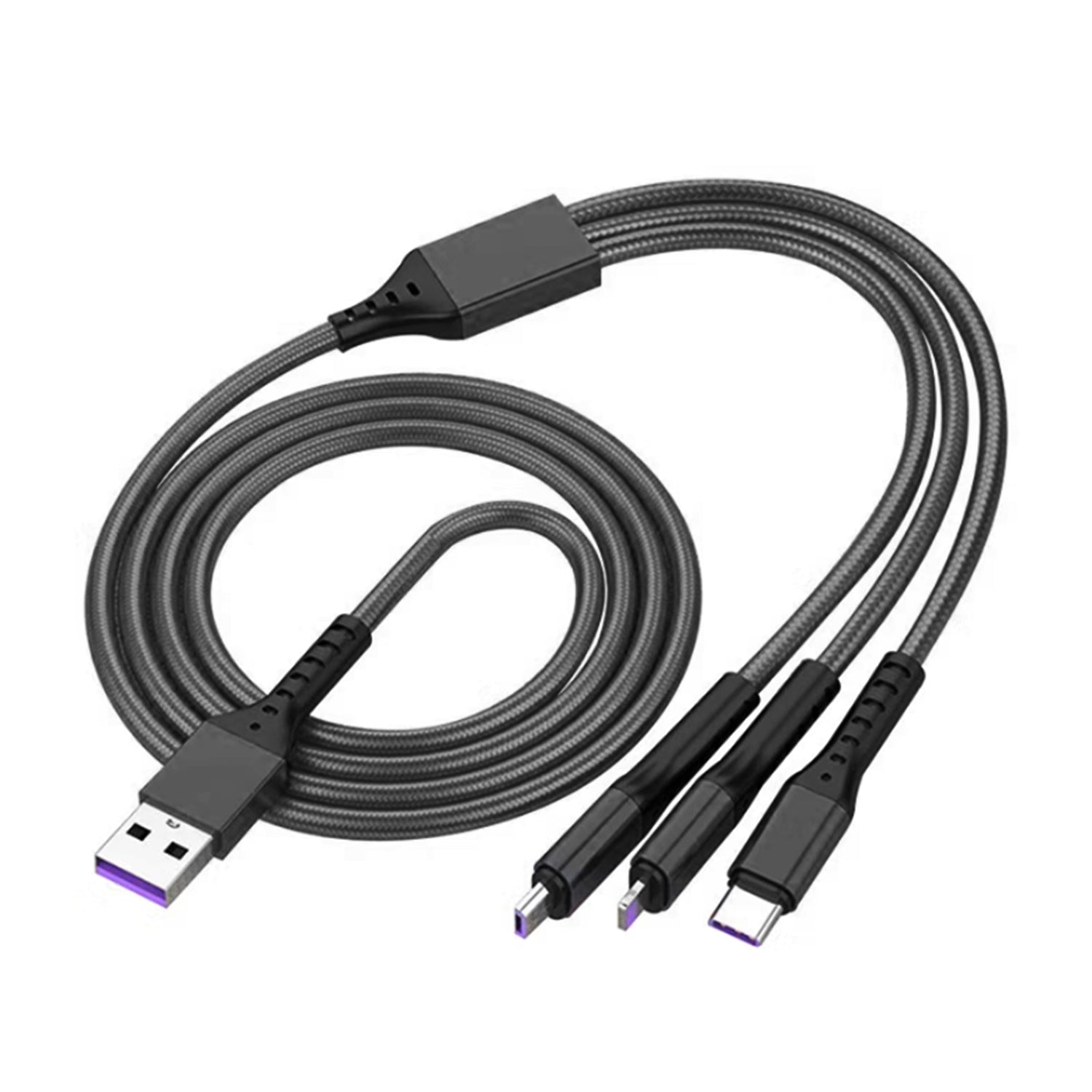 3 in 1 (iPhone/Android/Type-C) 66w super fast charging cable