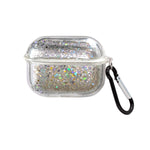 Transparent Floating Glitter Protective Case with Keychain for Airpods Pro