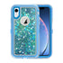 Transparent Floating Glitter Heavy Duty Case Compatible with Apple iPhone XR