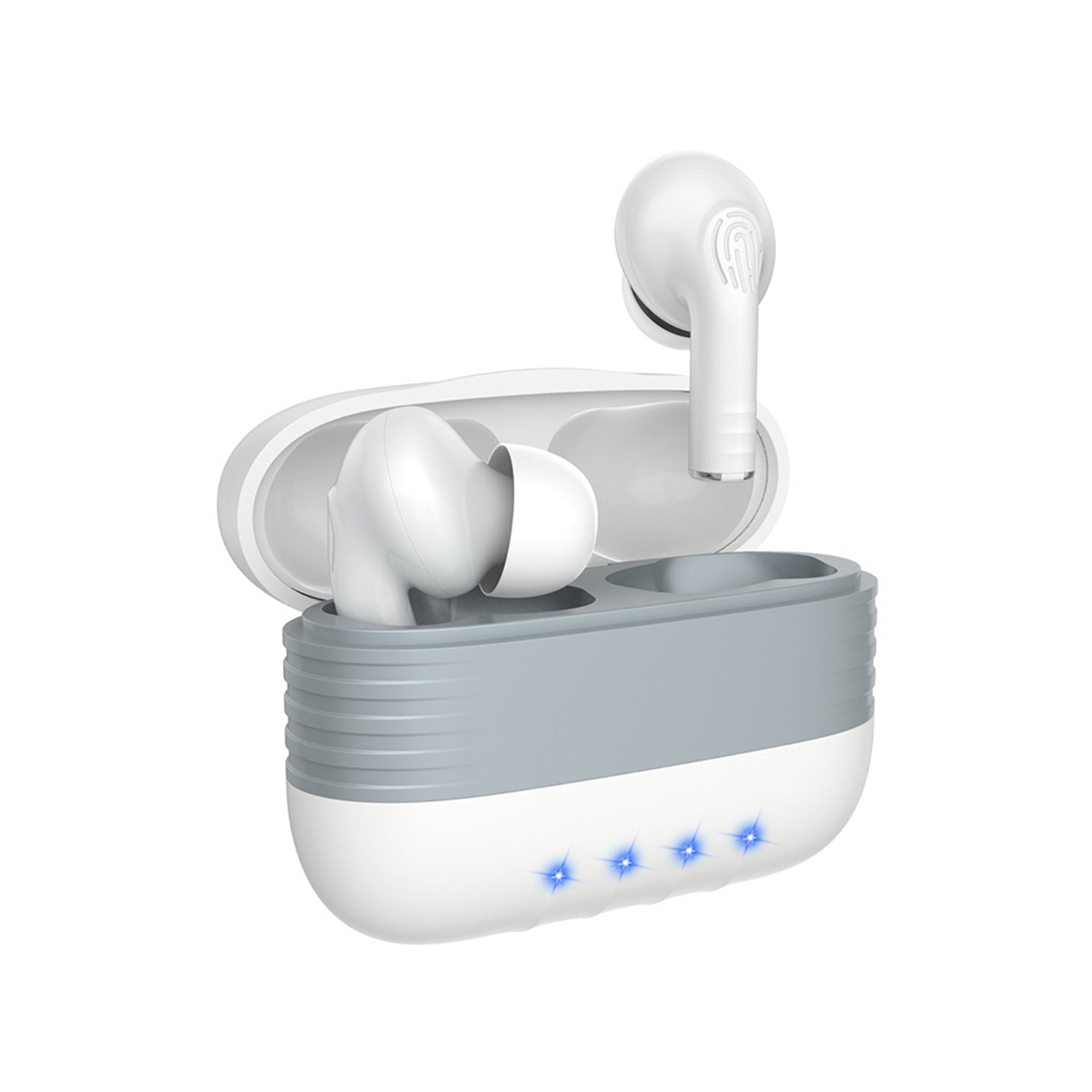 Fingerprint switch noise reduction headset