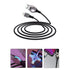 3FT 180 ° Rotate Lightning Data Cable and Qiuck Charge Cable whith LED for iPhone