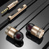 Subwoofer metal bass in ear wired headset-Gold/Black