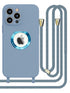 iPhone 12 Pro Soft silicone case fine hole logo hollowed out with adjustable hanging rope