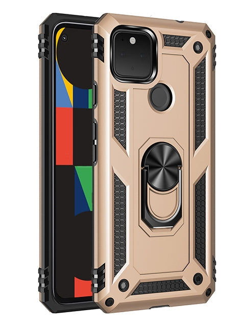 Google Pixel 4A(5G) Colors Ring Magnetic GPS car mount Phone Holder case