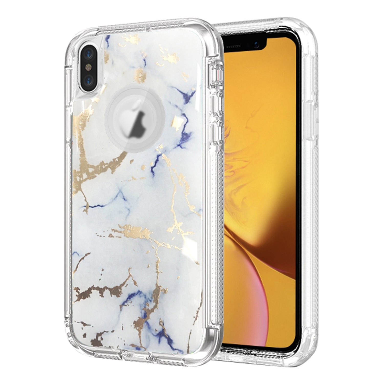 iPhone X/Xs Anti-Shock Durable Protective TPU Heavy Duty Marble Phone Case