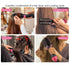 2 IN 1 One Step Hair Dryer Hot Air Brush Hair Straightener Comb Curling Brush Hair Styling Tools-Hot Pink