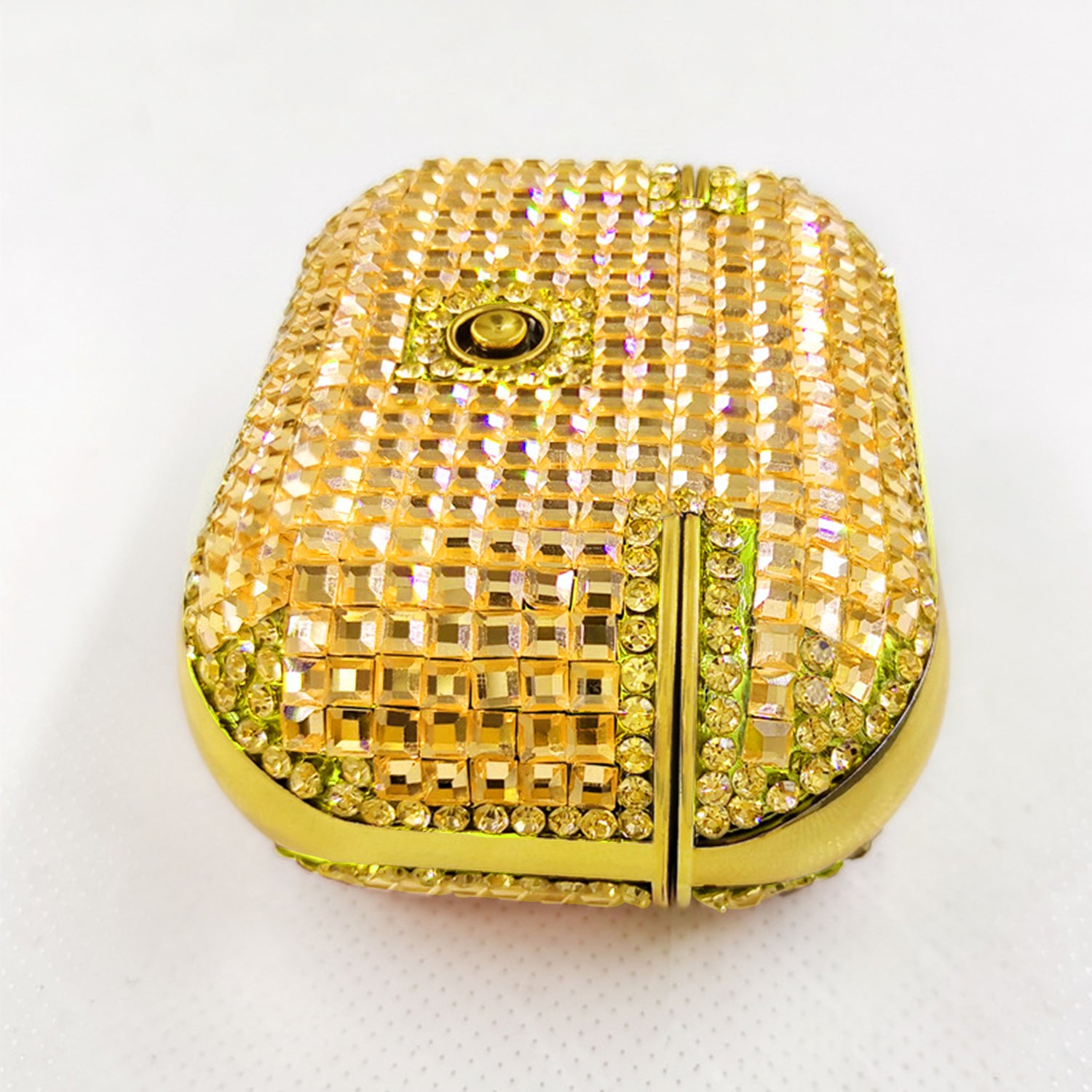 Luxury small square diamond inlaid earphone case for Air Pods Pro