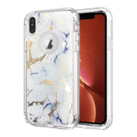 Clear Case for iPhone Xs Max Anti-Shock Durable Protective TPU Heavy Duty Marble Phone Case