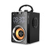 Wireless audio alarm clock with time Portable Bluetooth speaker-Black