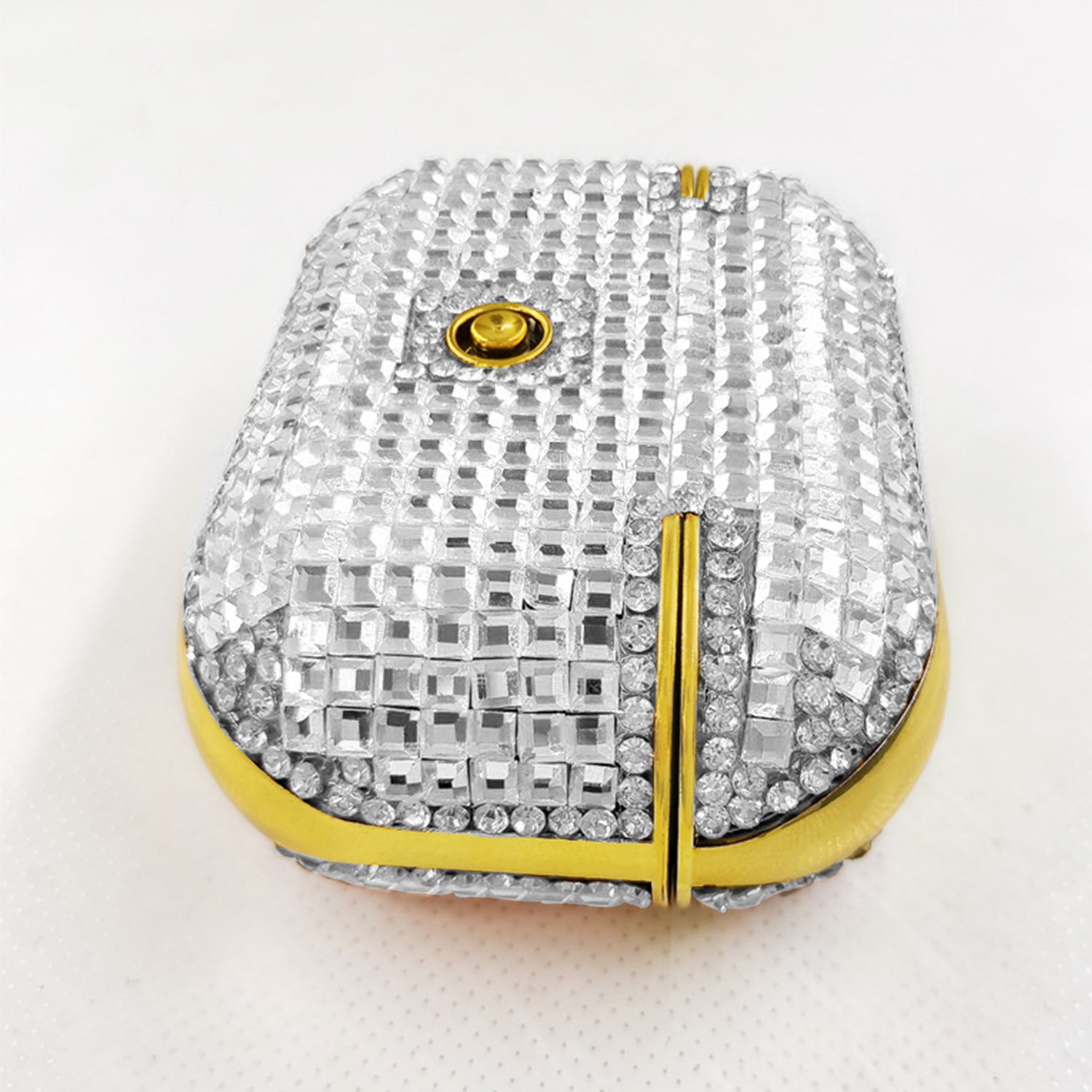 Luxury small square diamond inlaid earphone case for Air Pods Pro