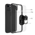 Ring Magnetic GPS car mount Phone Holder Case wiht Transparent Acrylic for iPhone 13 (5.4 ")-Black