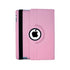 360 Degrees Rotating Leather Standing Case for iPad 4 - Hot Pink