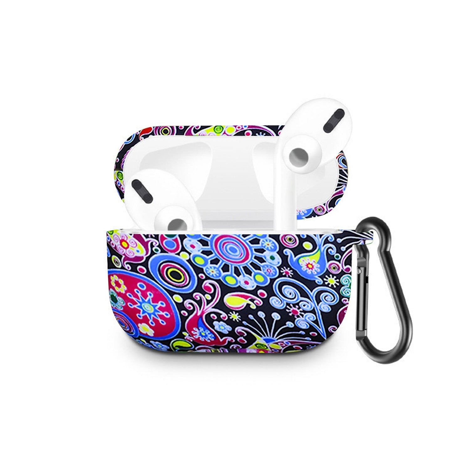 AirPods Pro Case Cover with Carabiner Silicone Compatible with Apple AirPods Pro 2019