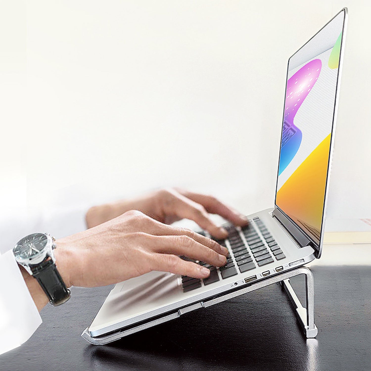 MacBook bracket aluminum alloy receptacle bracket heat dissipation increased folding