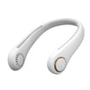 Leafless wearable neck hanging sports small electric fan-White