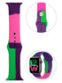 38/40/41mm Color soft silicone strap, suitable for Apple Watch series SE /7/6/ 5/ 4 /3/ 2/ 1