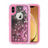 Transparent Floating Glitter Heavy Duty Case Compatible with Apple iPhone XS Max