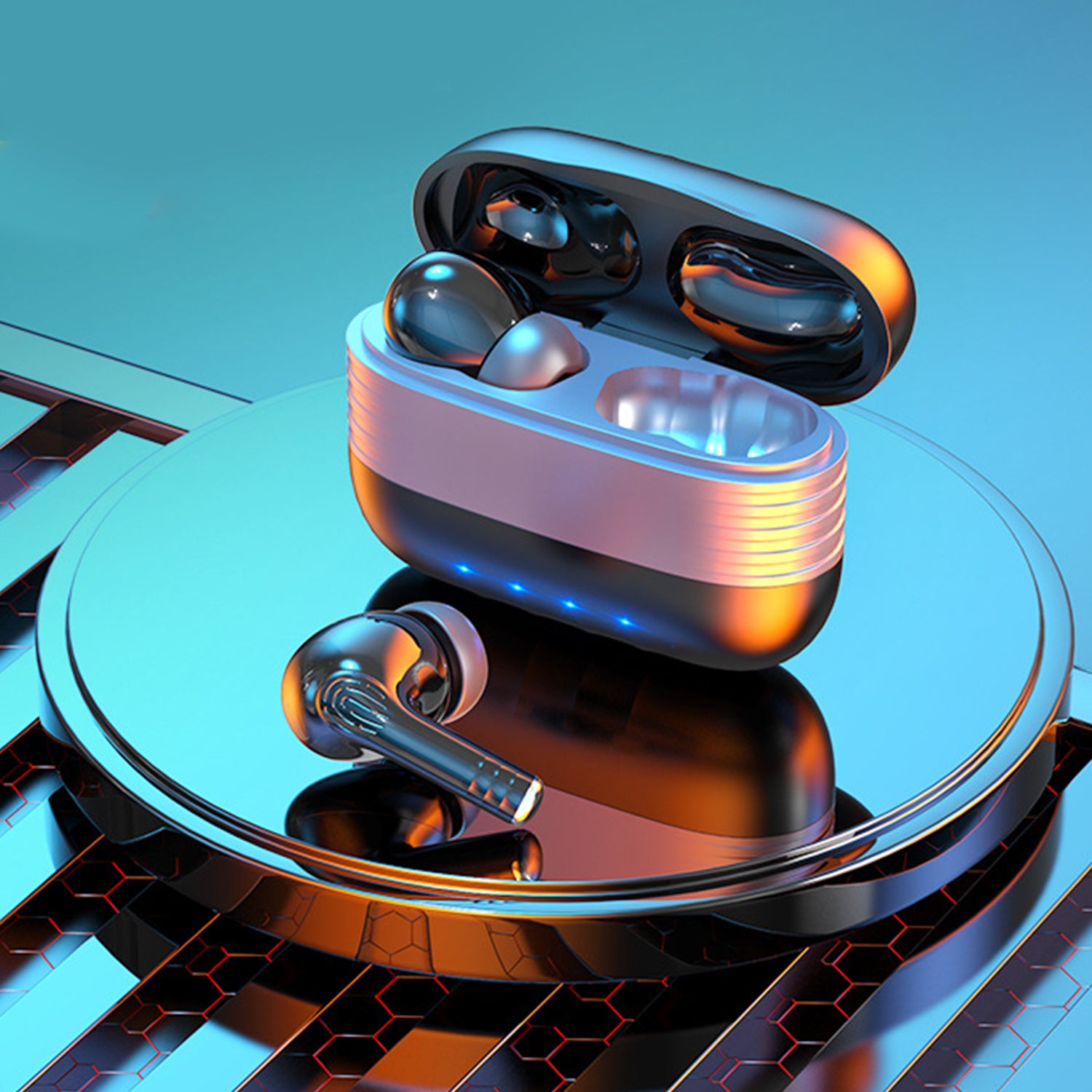 Fingerprint switch noise reduction headset