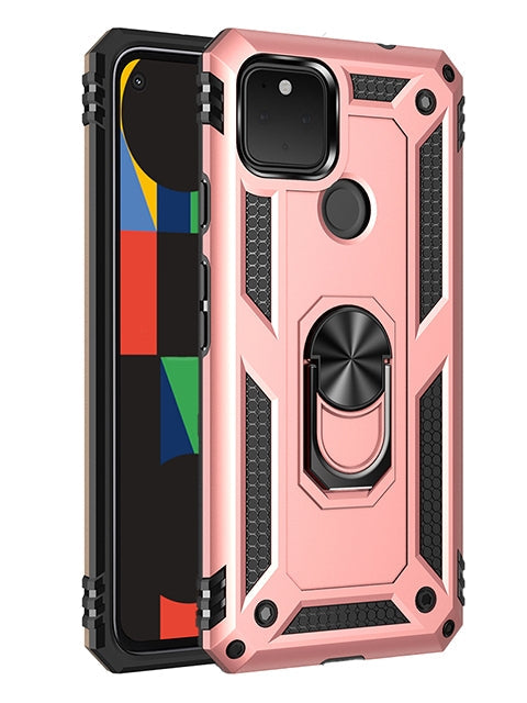 Google Pixel 4A(5G) Colors Ring Magnetic GPS car mount Phone Holder case