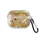 Transparent Floating Glitter Protective Case with Keychain for Airpods Pro