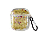 Transparent Floating Glitter Protective Case with Keychain for Airpods