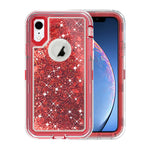 Transparent Floating Glitter Heavy Duty Case Compatible with Apple iPhone XR