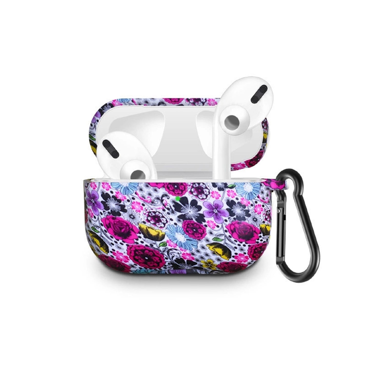 AirPods Pro Case Cover with Carabiner Silicone Compatible with Apple AirPods Pro 2019
